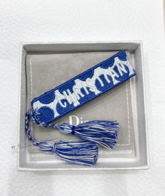 Dior飾品 迪奧經典熱銷款編織伸縮流蘇手繩 手環  zgd1360
